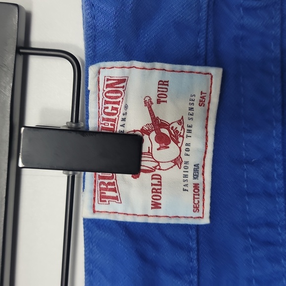 True Religion Vibrant Blue Jean Shorts - Picture 5 of 9